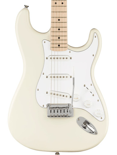Squier Affinity Stratocaster Electric Guitar in Olympic White - Image 1