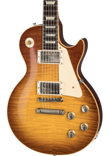 Gibson Custom Shop 1960 Les Paul Standard Reissue VOS Electric Guitar in Iced Tea Burst