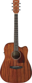 Ibanez Acoustic Guitar Mahogany Dreadnought Body Open Pore in Natural