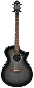 Ibanez AEWC11-TCB Acoustic Guitar in Transparent Charcoal Burst High Gloss