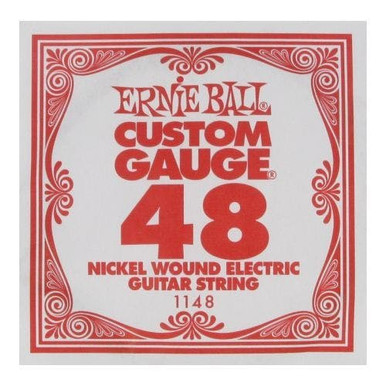 Ernie Ball Single Wound Electric Guitar String 48