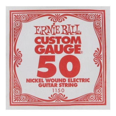 Ernie Ball Single Wound Electric Guitar String 50