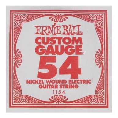 Ernie Ball Single Wound Electric Guitar String 54