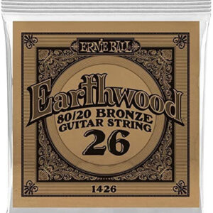 Ernie Ball Single 80/20 Bronze Acoustic Guitar String 26