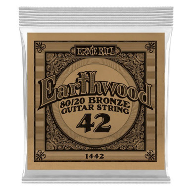 Ernie Ball Single 80/20 Bronze Acoustic Guitar String 42