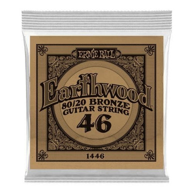 Ernie Ball Single 80/20 Bronze Acoustic Guitar String 46