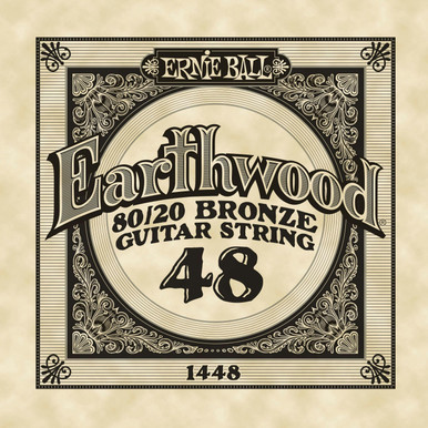 Ernie Ball Single 80/20 Bronze Acoustic Guitar String 48