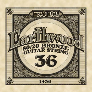 Ernie Ball Single 80/20 Bronze Acoustic Guitar String 36