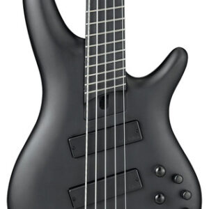 Ibanez SRMS625EX-BKF Limited Edition Iron Label Multi-Scale 5-String Bass Guitar in Black Flat