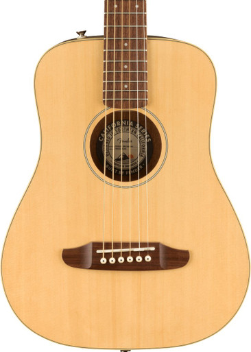 Fender California Redondo Mini Acoustic Guitar in Natural - Image 1