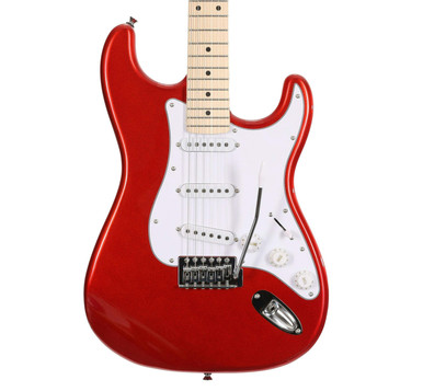 EastCoast ST1 Electric Guitar in Red with Maple Fretboard - Image 1
