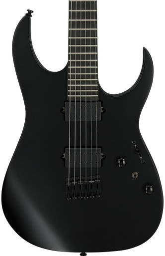 Ibanez RGRTB621-BKF Iron Label Electric Guitar in Black Flat - Image 1