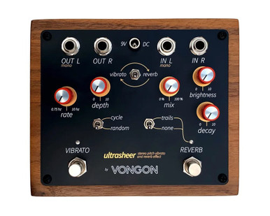 Vongon Ultrasheer Stereo Pitch Vibrato and Reverb Pedal
