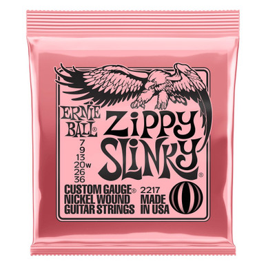 Ernie Ball Zippy Slinky Nickel Wound Electric Guitar Strings 7 - 36 Gauge