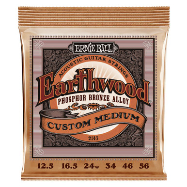 Ernie Ball Earthwood Custom Med Phos Bronze Acoustic Guitar Strings