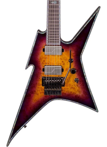 BC Rich Extreme Series Ironbird Exotic Electric Guitar with Floyd Rose in Purple Haze - Image 1