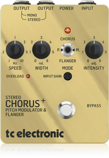 TC Electronic SCF Stereo Chorus Flanger Pedal Gold Special Edition