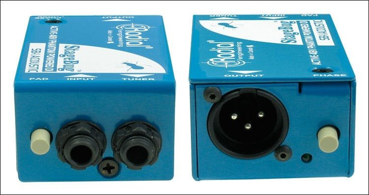 Radial StageBug SB1-1 Compact Active DI Box for Acoustic Guitar