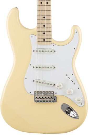 Fender Made in Japan Yngwie Malmsteen Signature Stratocaster Electric Guitar in Vintage White - Image 1