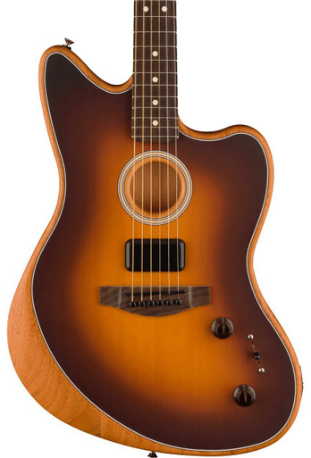 Fender Acoustasonic Player Jazzmaster Acoustic/Electric Guitar in 2-Colour Sunburst