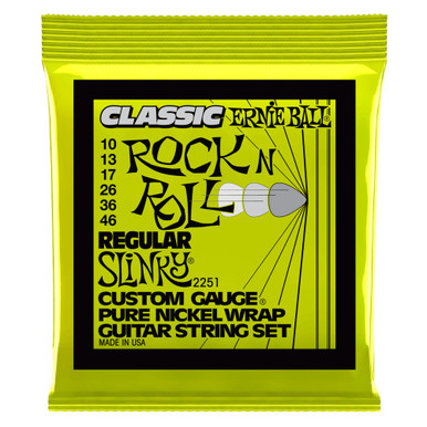 Ernie Ball Slinky Regular Classic Rock n Roll 10-46 Electric Guitar Strings - 3 Pack