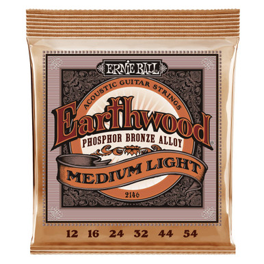 Ernie Ball Earthwood Phosphor Bronze Medium/Light 12-54 Acoustic Guitar Strings - 3 Pack