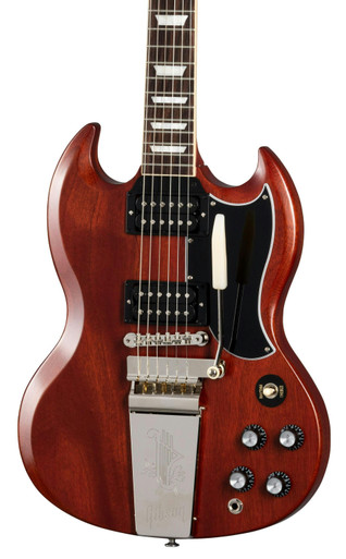 Gibson SG Standard '61 Faded Maestro Vibrola Electric Guitar in Vintage Cherry