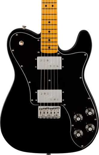 Fender American Vintage II 1975 Telecaster Deluxe Electric Guitar in Black - Image 1