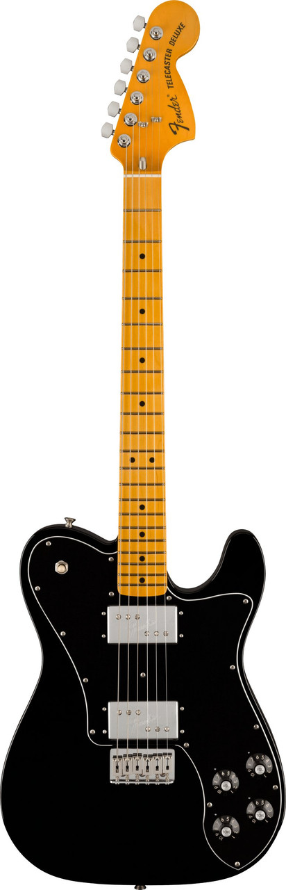 Fender American Vintage II 1975 Telecaster Deluxe Electric Guitar in Black - Image 5