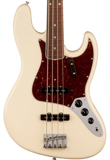 Fender American Vintage II 1966 Jazz Bass Guitar in Olympic White - Image 1