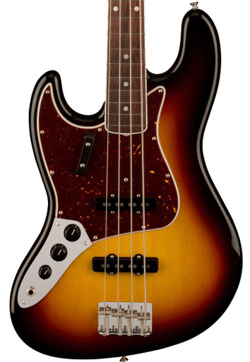 Fender American Vintage II 1966 Jazz Bass Guitar Left Handed in 3-Colour Sunburst - Image 1