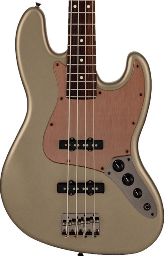 Fender Made in Japan Hybrid II 2026 Collection Jazz Bass Guitar in Matte Champagne Mirage
