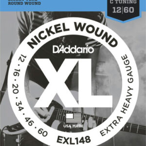 D'Addario XL 12 - 60 Extra Heavy Electric Guitar Strings