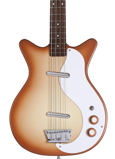 Danelectro 59DC Long Scale Bass Guitar in Copper Burst