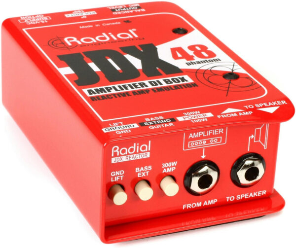 Radial JDX Amplifier DI / switcher Guitar Amp Direct Box - sits between amp head and cab - Image 5