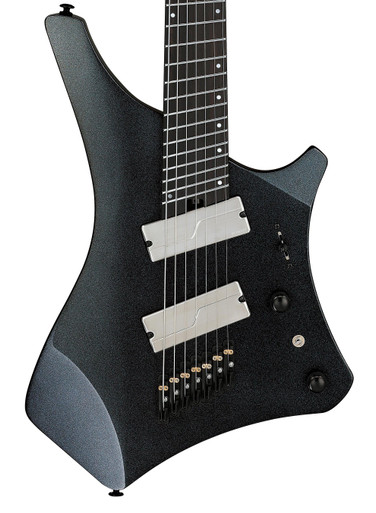 Ibanez Alpha A527-IPT 7-String Multi-Scale Electric Guitar in Iron Pewter