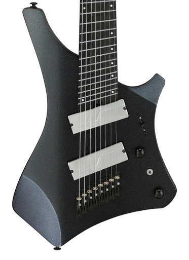 Ibanez Alpha A528-IPT 8-String Multi-Scale Electric Guitar in Iron Pewter