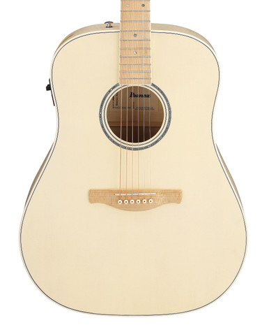 Ibanez AAD77M1E-OAW Electro Acoustic Guitar in Open Pore Antique White - Image 1