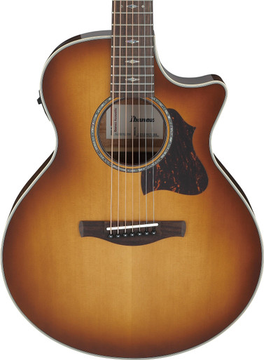 Ibanez AE3007FMH-TBH AE Series 7 String Electro Acoustic Guitar in Tobacco Edge Burst