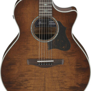 Ibanez AE340FMH-MHS Flamed Okoume Acoustic Guitar with Cutaway in Sunburst High Gloss