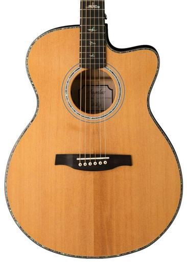 PRS SE Angelus A50E Cutaway Electro Acoustic Guitar in Natural & Black Gold