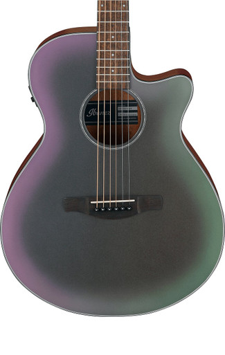 Ibanez AEG50 Acoustic Guitar in Black Aurora Burst Matte - Image 1