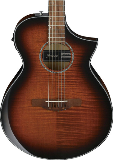 Ibanez AEWC400-AMS Electro Acoustic Guitar in Amber Sunburst High Gloss - Image 1