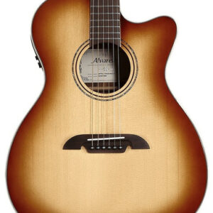 Alvarez Artist AF70CE Folk OM Electro Acoustic in Shadowburst with Cutaway