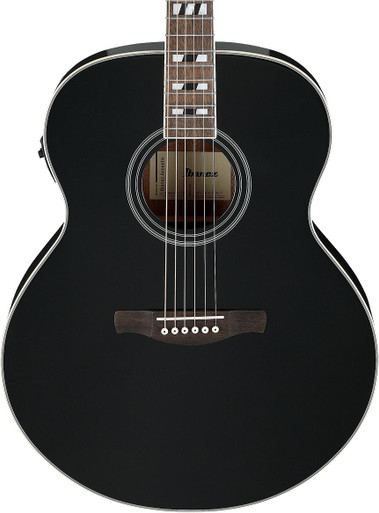 Ibanez AJ70M1E-BK Artwood Electro Acoustic Guitar in Black High Gloss