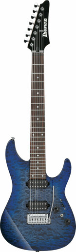 Ibanez AZ427P2QM-TUB 7-String Electric Guitar in Twilight Blue Burst