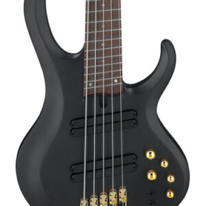 Ibanez BTB605LM-BKF 5-String Multi-Scale Bass Guitar in Black Flat