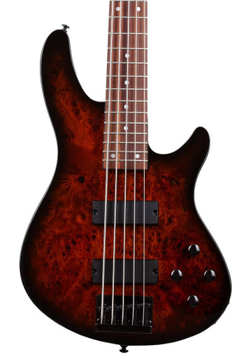 Schecter C-5 Standard Bass Guitar in Tobacco Burl