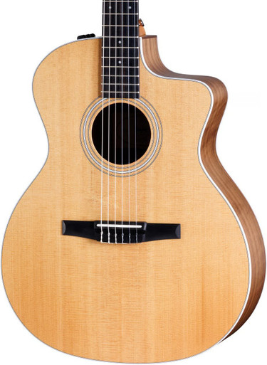 Taylor 214ce-N Grand Auditorium Cutaway Electro Acoustic Classical Guitar in Natural - Image 1