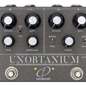 Crazy Tube Circuits Unobtainium RAW Dual Channel Amplifier Overdrive Pedal